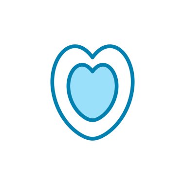 aşk simgesi, logo tasarım şablonu vektörü