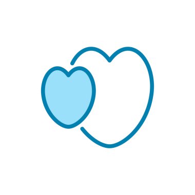 aşk simgesi, logo tasarım şablonu vektörü