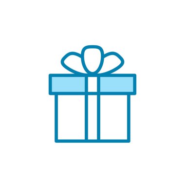 Hediye ikonunun İllüstrasyon Vektörü grafiği. Doğum günü, hediye, kutlama vesaire için uygun.