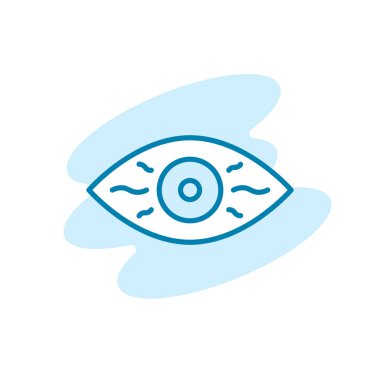 Göz simgesinin gösterim vektörü grafiği. Görüş için uygun, bak, bak, optik, vs..