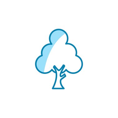 Ağaç simgesinin İmaj Vektörü grafiği. Doğa, orman, bahçe vs. için uygun.