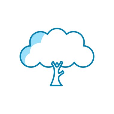 Ağaç simgesinin İmaj Vektörü grafiği. Doğa, orman, bahçe vs. için uygun.