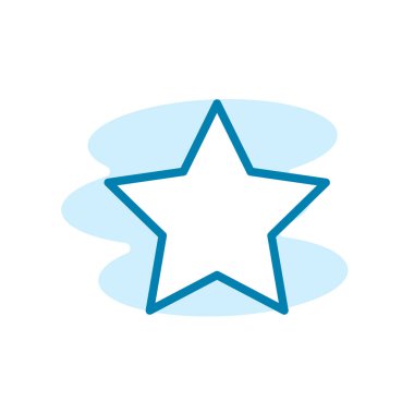 Yıldız simgesinin İllüstrasyon Vektörü grafiği. Favori, geri bildirim, değerlendirme vs. için uygun.