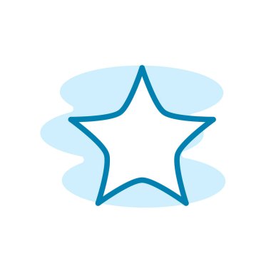 Yıldız simgesinin İllüstrasyon Vektörü grafiği. Favori, geri bildirim, değerlendirme vs. için uygun.