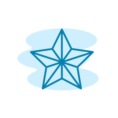 Yıldız simgesinin İllüstrasyon Vektörü grafiği. Favori, geri bildirim, değerlendirme vs. için uygun.