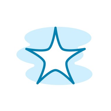 Yıldız simgesinin İllüstrasyon Vektörü grafiği. Favori, geri bildirim, değerlendirme vs. için uygun.