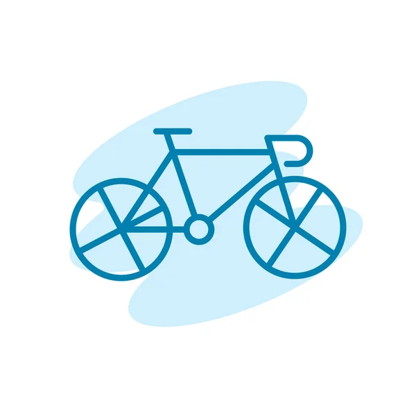 Illustration Vektorgrafik Des Fahrradsymbols Fit Für Transport Sport Gesundheit Bewegung — Stockvektor