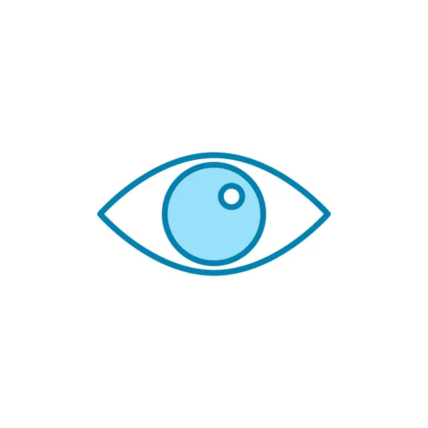 Ilustración Vector Gráfico Del Icono Del Ojo Ajuste Para Visión — Vector de stock