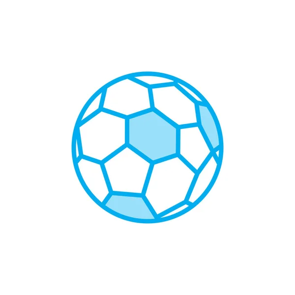 Иллюстрационный Вектор Иконки Футбольного Мяча Подходит Футбола Спорта Команды Игры — стоковый вектор