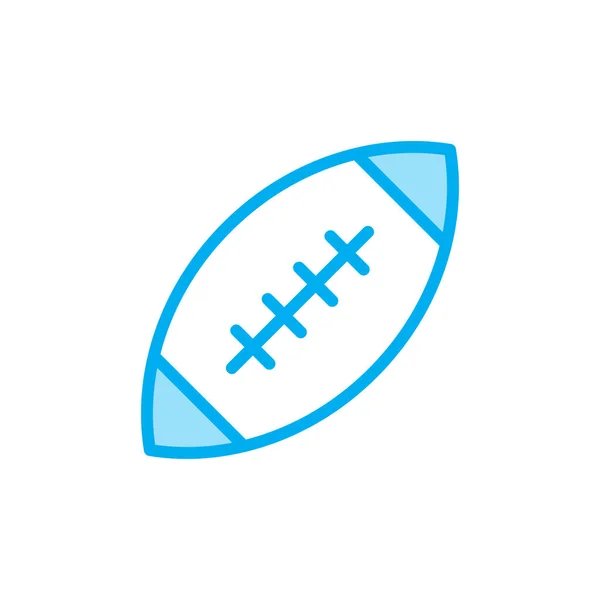 Ilustrační Vektorová Grafika Ikony Rugbyové Koule Vhodné Pro Ligu Hobby — Stockový vektor