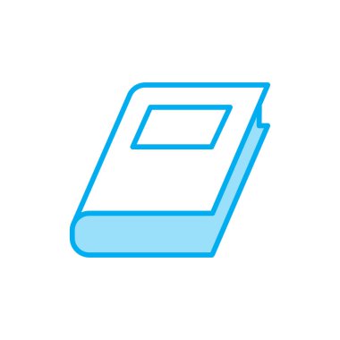 Kitap ikonunun İllüstrasyon Vektörü grafiği. Öğrenim, eğitim, edebiyat, öğrenim, kitapçı vs. için uygun.