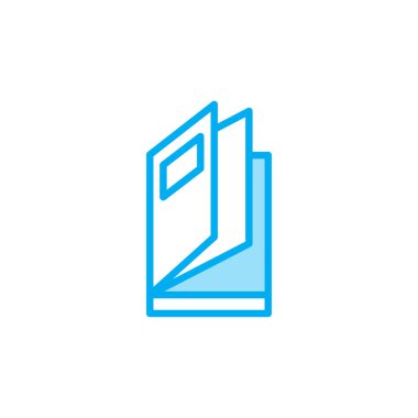 Kitap ikonunun İllüstrasyon Vektörü grafiği. Öğrenim, eğitim, edebiyat, öğrenim, kitapçı vs. için uygun.