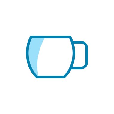 Kupa simgesinin illüstrasyon Vektörü grafiği. İçecek, kahve, espresso, çay vesaire için uygun..