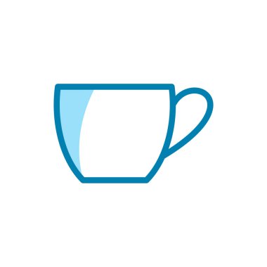 Kupa simgesinin illüstrasyon Vektörü grafiği. İçecek, kahve, espresso, çay vesaire için uygun..