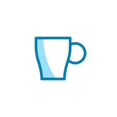 Kupa simgesinin illüstrasyon Vektörü grafiği. İçecek, kahve, espresso, çay vesaire için uygun..