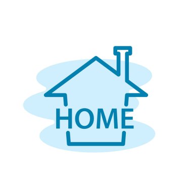 Ev simgesinin İmaj Vektörü grafiği. Ev için uygun, gayrimenkul, konut, kulübe, vs..