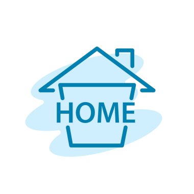 Ev simgesinin İmaj Vektörü grafiği. Ev için uygun, gayrimenkul, konut, kulübe, vs..