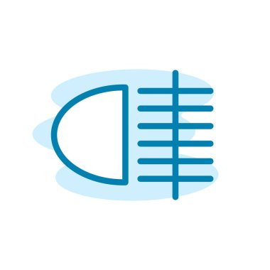 Sis Işığı simgesinin İmaj Vektörü grafiği. Uyarı, işaret, iklim değişikliği vs. için uygun.