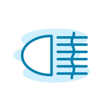 Sis Işığı simgesinin İmaj Vektörü grafiği. Uyarı, işaret, iklim değişikliği vs. için uygun.