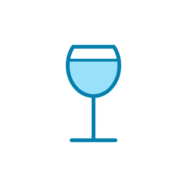 Ilustração Gráfico Vetorial Ícone Vidro Vinho Apto Para Álcool Bar —  Vetores de Stock