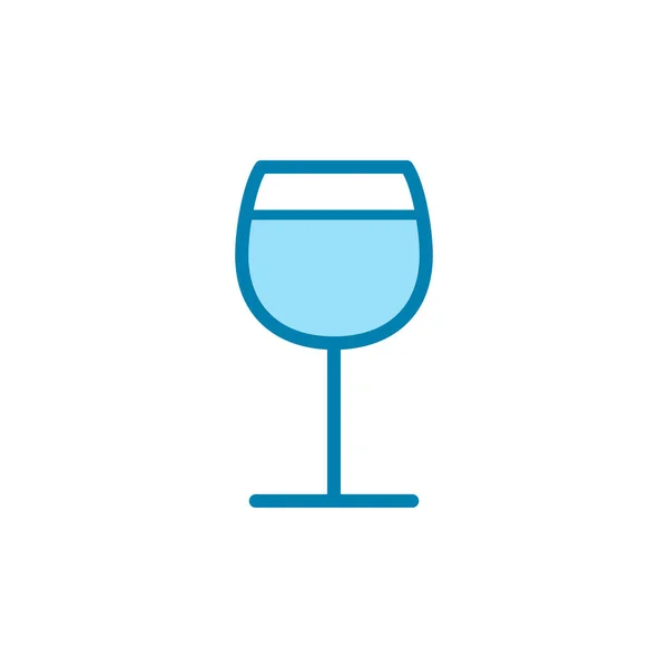 Ilustração Gráfico Vetorial Ícone Vidro Vinho Apto Para Álcool Bar —  Vetores de Stock