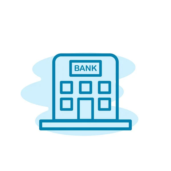 Ilustração Gráfico Vetorial Ícone Edifício Banco Ajuste Para Investimento Pagamento — Vetor de Stock