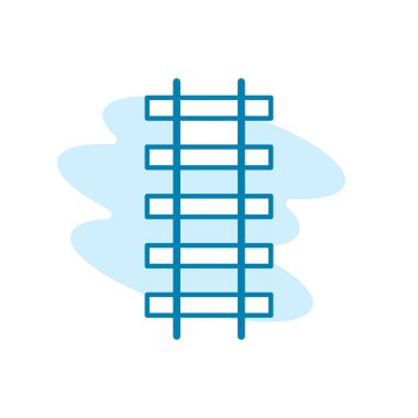 Tren simgesinin İllüstrasyon Vektörü grafiği. Ulaşım, metro, demiryolu vs. için uygun.