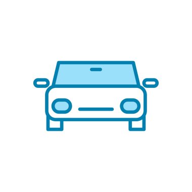 Araba simgesinin görsel vektör grafiği. Araç, ulaşım, otomobil, trafik vs. için uygun.