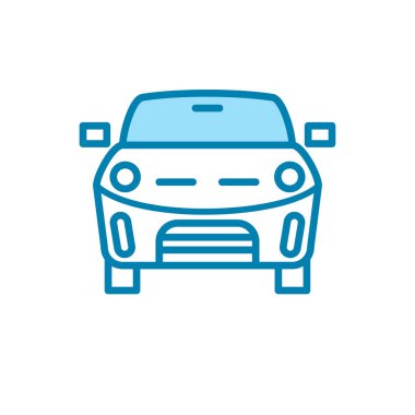 Araba simgesinin görsel vektör grafiği. Araç, ulaşım, otomobil, trafik vs. için uygun.