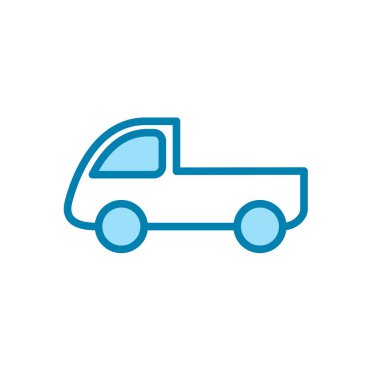 Araba simgesinin görsel vektör grafiği. Araç, ulaşım, otomobil, trafik vs. için uygun.