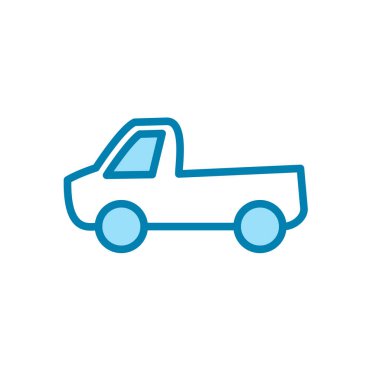 Araba simgesinin görsel vektör grafiği. Araç, ulaşım, otomobil, trafik vs. için uygun.