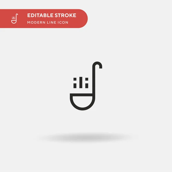 Concha Ícone Vetorial Simples Modelo Design Símbolo Ilustração Para Elemento —  Vetores de Stock