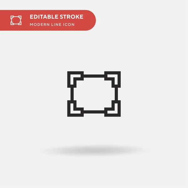 Cadres Simple Icône Vectorielle Modèle Conception Symbole Illustration Pour Élément — Image vectorielle