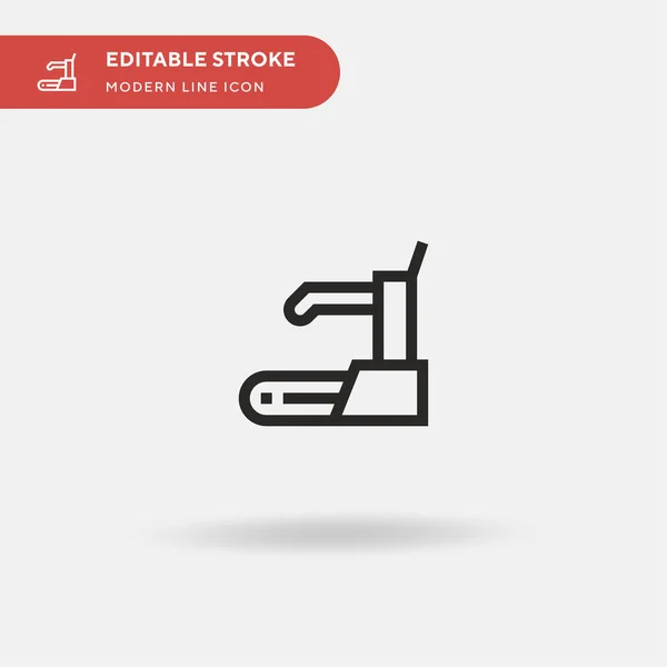 Esteira Ícone Vetorial Simples Modelo Design Símbolo Ilustração Para Elemento —  Vetores de Stock