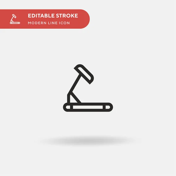 Esteira Ícone Vetorial Simples Modelo Design Símbolo Ilustração Para Elemento —  Vetores de Stock