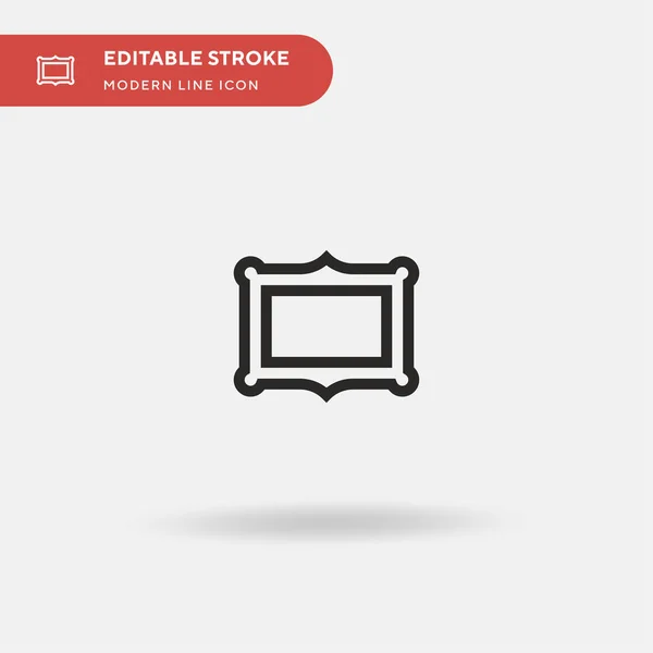 Molduras Ícone Vetorial Simples Modelo Design Símbolo Ilustração Para Elemento —  Vetores de Stock
