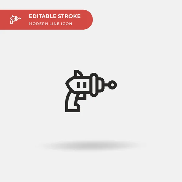 Alien Simple Vector Icon Illustration Symbol Design Template Web Mobile — Stock Vector