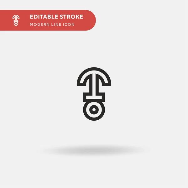 Astraea Simple Vector Icon Illustration Symbol Design Template Web Mobile — Stock Vector