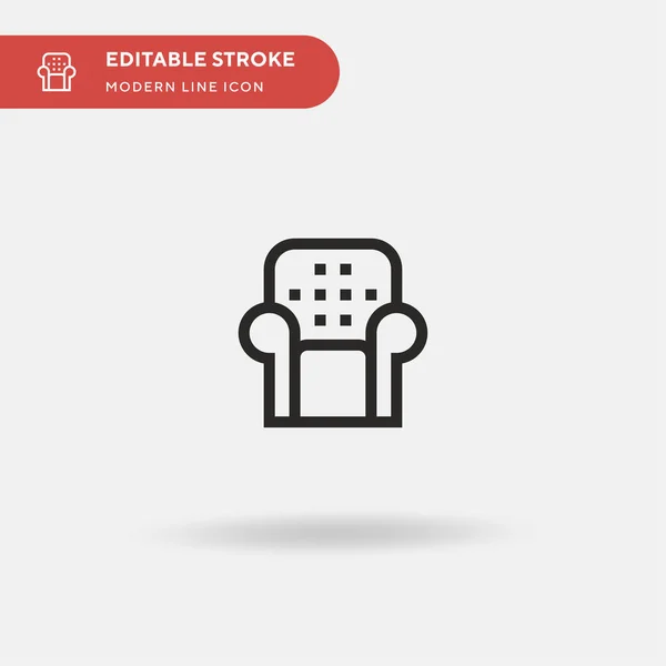 Sofa Einfaches Vektorsymbol Illustration Symbol Design Vorlage Für Web Mobile — Stockvektor