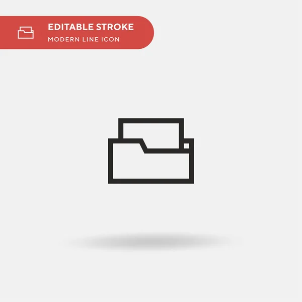 Stockage Icône vectorielle simple. Modèle de conception de symbole d'illustration pour l'élément d'interface utilisateur mobile Web. Pictogramme moderne de couleur parfaite sur coup modifiable. Icônes de stockage pour votre projet d'entreprise — Image vectorielle