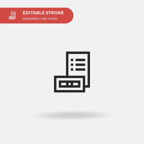 Tuition Simple Vector Icon Illustration Symbol Design Template Web Mobile — Stock Vector