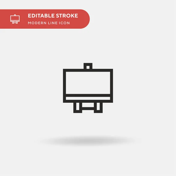 Easel Enkel Vektor Ikon Illustration Symbol Design Mall För Webb — Stock vektor