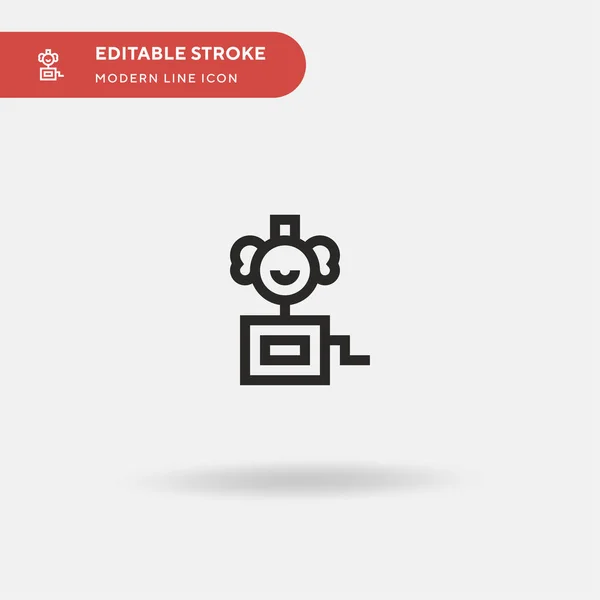 Surprise Box Simple Vector Icon Illustration Symbol Design Template Web — Stock Vector