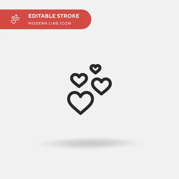 Liebe Simple Vektor Symbol Illustration Symbol Design Vorlage Für Web — Stockvektor