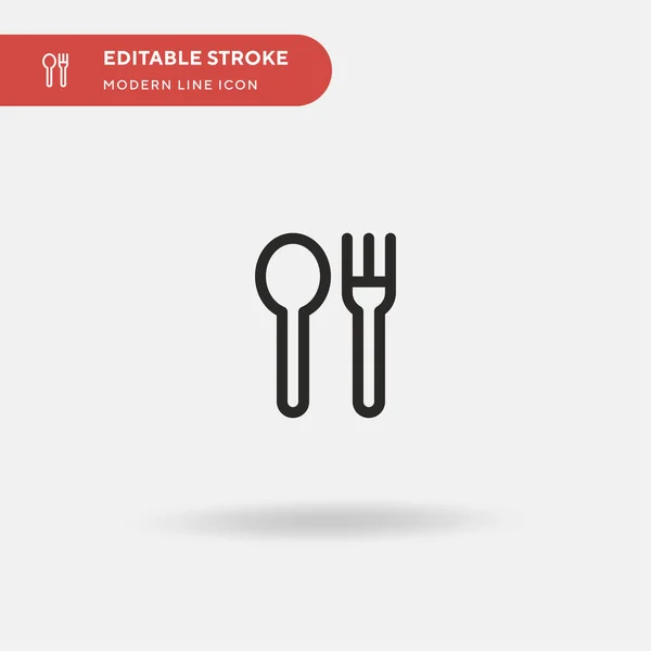 Besteck Einfaches Vektorsymbol Illustration Symbol Design Vorlage Für Web Mobile — Stockvektor