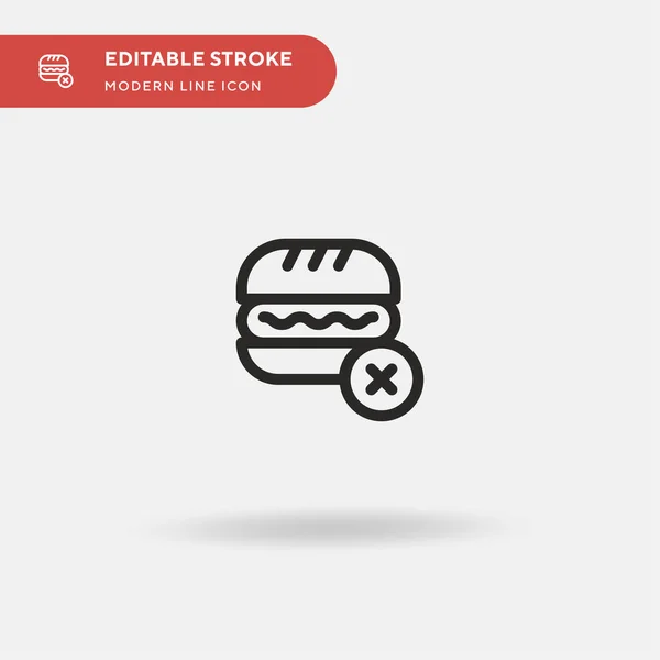 Fast Food Icona Semplice Vettore Illustrazione Modello Design Simbolo Elemento — Vettoriale Stock