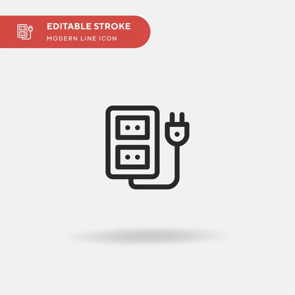 Socket Simple Vector Icon Illustration Symbol Design Template Web Mobile — Stock Vector