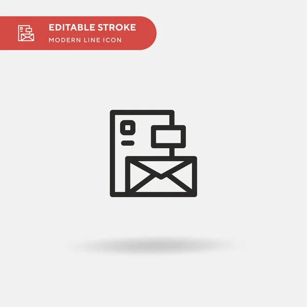 Umschlag Einfaches Vektorsymbol Illustration Symbol Design Vorlage Für Web Mobile — Stockvektor