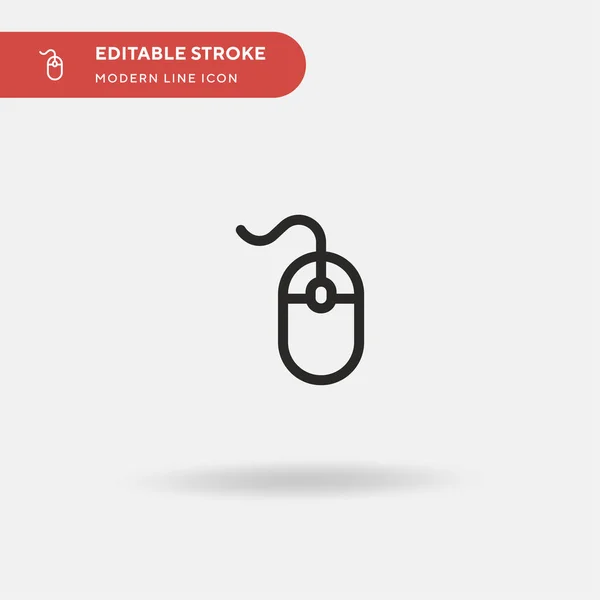 Mouse Simple Vector Icon Illustration Symbol Design Template Web Mobile — Stock Vector
