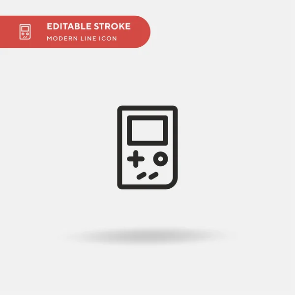 Spielkonsole Einfaches Vektor Symbol Illustration Symbol Design Vorlage Für Web — Stockvektor
